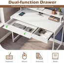 Compact Office Desk with Removable Monitor Shelf & Drawer by DirectDeals