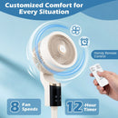 Compact Oscillating Standing Fan with 70° Oscillation and 90° Tilt for Home Office by DirectDeals