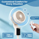 Compact Oscillating Standing Fan with 70° Oscillation and 90° Tilt for Home Office by LJGDeals