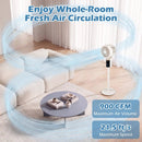 Compact Oscillating Standing Fan with 70° Oscillation and 90° Tilt for Home Office by LJGDeals