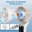 Compact Oscillating Standing Fan with 70° Oscillation and 90° Tilt for Home Office by DirectDeals