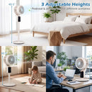 Compact Oscillating Standing Fan with 70° Oscillation and 90° Tilt for Home Office by LJGDeals