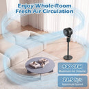 Compact Oscillating Standing Fan with 70° Oscillation and 90° Tilt for Home Office by LJGDeals