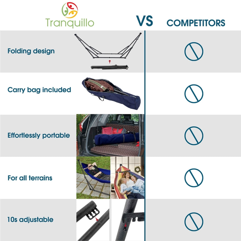 Tranquillo Original Collapsible Hammock with Stand for Ultimate Relaxation, photo 7 of 44