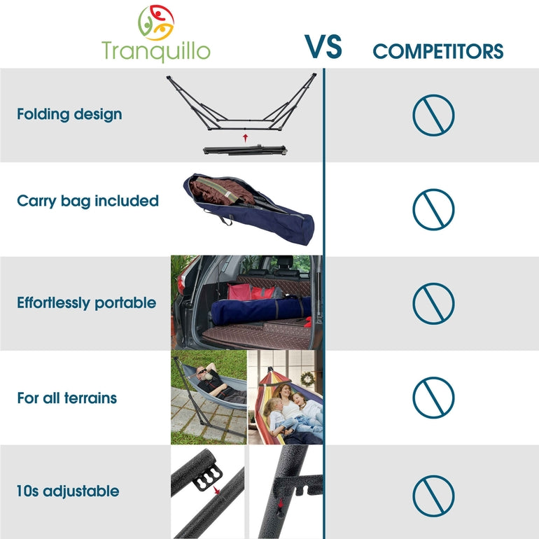 Tranquillo Original Collapsible Hammock with Stand for Ultimate Relaxation, photo 35 of 44