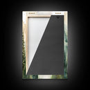 Triptych Framed Canvas Wall Art Set of 3 Green Forest Mountain Nature Landscape Prints Minimalist Modern Art, Woodland Nursery Decor
