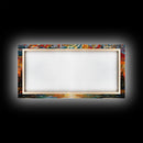Reflection Wall Art, Mosaic Wall Art, Abstract Wall Art, Sunset Art, Canvas Print, Wall Hanging, Panoramic Art, Game Room Decor, Ranch Decor