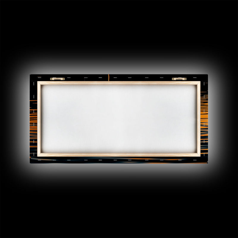 Abstract Wall Art, Ripples Art, Abstract Water Wall Decor, Vibrant Art, Panoramic Wall Decor, Canvas Print, Wall Art, Framed Canvas Art