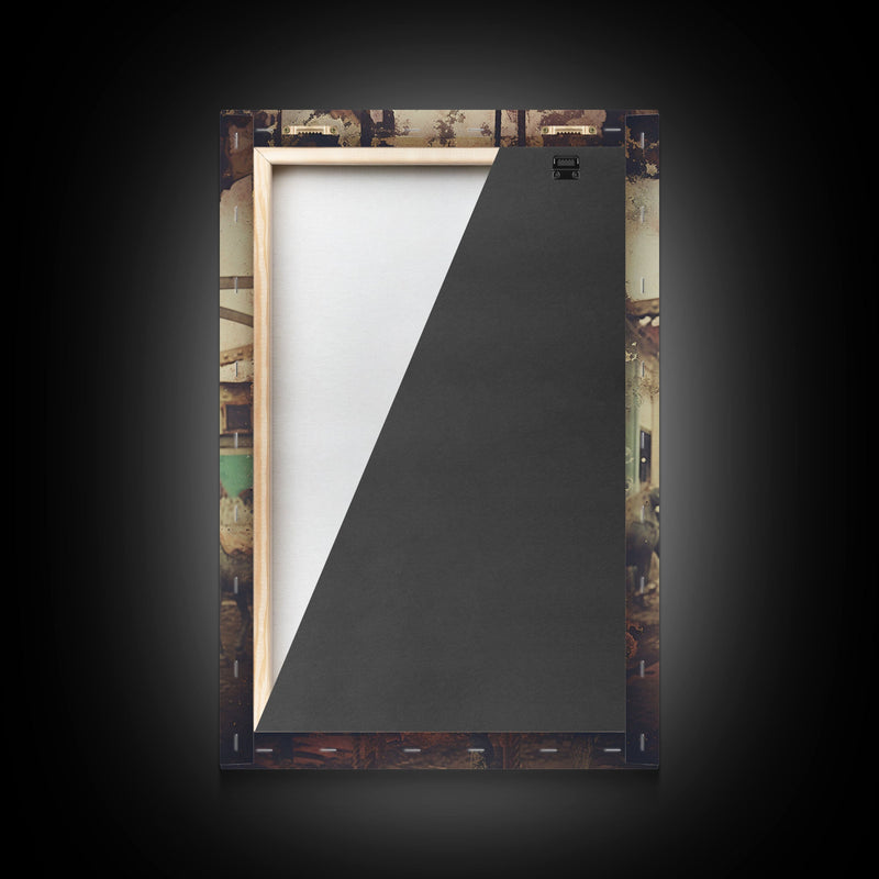 Abandoned Circus, Carousel Art, Carnival Art, Canvas Print, Wall Hanging, Portrait Art, College Dorm Decor, Gaming Wall Decor, Office Art