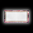 The Mall Before Opening On A Saturday Morning, Framed Canvas Print, Retro Vaporwave Aesthetic 1980s Vibes Wall Art