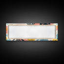 Retro Art From the 90s, Framed Canvas Print, High School Art, Abstract Extra Wide Panoramic Painting, Retro Vibes Home Decor