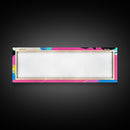 Vaporwave Abstract Wall Art, Canvas Print, Retro 80s Vibe Home Decor, Pink and Turquoise Wall Art, Oversized Art