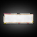 Retro Vaporwave Art, Pink Black and White Geomatric Abstract Art, Oversize Art For Large Living Room, Panoramic Painting