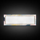 Pastel Abstract Brush Strokes Painting Print, Framed Canvas Art, Panoramic Extra Wide Office Decor, Living Room Or Bedroom Oversized Art