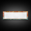 Panoramic Print - Sunset Mosaic Canvas Print - Wood Framed Wall Art - Horizontal Abstract Art - Large Wide Wall Art - Above Bed Decor Framed Canvas
