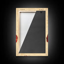 Santa Reading His List Canvas Print - Framed Canvas - Minimalist Christmas Art - Boho Christmas Art - Rustic Christmas Art
