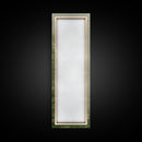 Misty Green Botanical Scene - Framed Canvas Print Showcasing Wabi Sabi Art Style with Tranquil Tree Landscape