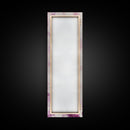Shimmer Palette Canvas Print, contemporary gemstone painting in pink and purple hues, long narrow wall art with modern abstract vibes.