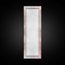 Ornate Frame Canvas Print, art nouveau-inspired pink framed decor with a touch of wabi sabi, classic vertical wall art for elegant spaces.