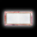 Sheer Pink Fabric Abstract Painting as Light Pink Wall Art Aesthetic on Framed Canvas Print, Modern Bedroom or Living Room Accent