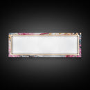 Parisian Cafe Cherry Blossom Painting Framed Canvas Print Extra Wide Art Horizontal Wall Art Rustic Above Sofa Decor