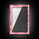 Flowing Abstract Pink Wave Art Framed Canvas Print | Feminine and Minimalist Bedroom or Living Room Aesthetic | Whimsical Art Decor