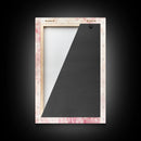 Feminine Veil Portrait Canvas Print Light Pink Wall Art Afrocentric Wall Art Moody Art Living Room Decor Romantic Room Aesthetic