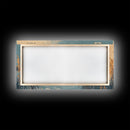 Marsh Landscape, Canvas Print, wabi sabi art, extra wide painting, panoramic wall art, minimalist landscape, soft neutral tones
