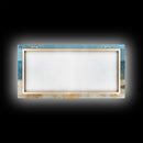 Rustic Boat, Framed Canvas Print, coastal wall art, nautical decor, rustic art, extra wide painting, panoramic painting