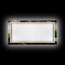 Abstract Expressionism, Black White Green, Dramatic Landscape, Framed Canvas Print, Modern Wall Art, Statement Artwork, Living Room Decor