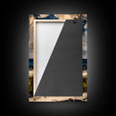 Seaside Relaxation Art, Green Beach Chair, Black White Umbrella, Ocean Scene, Serene Wall Decor, Nautical Home Artwork, Canvas Print