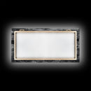 Sky Reflection, Stone Pool, Abstract Nature, Moody Minimalist Art, Framed Canvas Print, Bedroom Wall Art, Contemporary Monochrome Decor