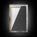 Primitive Rock, Shadow Texture, Minimal Earth Tone, Framed Canvas Print, Zen Wall Art, Office Decor, Neutral Modern Aesthetic