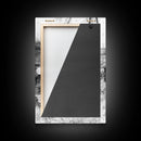Reflected Trees Pool, Black White Nature, Moody Autumn Wall Art, Rustic Minimalist Style, Framed Canvas Print, Entryway Home Decor