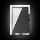 Stone Cliff Form, Abstract Rock Shape, Moody Earth Scene, Nature Texture, Framed Canvas Print, Office Wall Art, Minimalist Mountain Decor