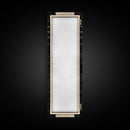 Abstract Sunburst Design on Distressed Background - Framed Canvas Print, Midcentury Modern Art, Skinny Art, Tall Art, Living Room Wall Decor