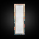 Abstract Sunset Over Rolling Hills, Japanese Art-Inspired Tall Framed Canvas Print for Wall Art