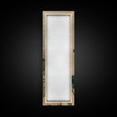 Majestic Hawk Perched Among Verdant Foliage Ukiyo-e Tall Skinny Wood Block Framed Canvas Print Japanese Style Art