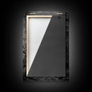 Steam Locomotive in the Forest Black and White Photography - Framed Canvas Print, Railroad Art, Vintage Train Wall Art for Home