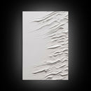 Triptych Framed Canvas Print Wall Art Set of 3 White Textured Effect Abstract Prints Modern Minimalist Wall Art Neutral Decor Impasto Effect