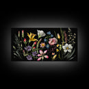 Meadow Canvas Print Painting Floral Original Art Flowers Wall Art Impasto Art 24x36 Wall Art