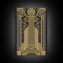Art Deco Pattern Wall art - Framed Canvas Print - Art Deco - Gold & black art - Wonderful art - Lines art - Geometric art - Office wall art