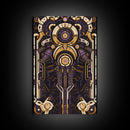 Art Deco Pattern Wall art, Framed Canvas Print, Art Deco, Patterns art, Yellow & purple art, Ornament art, Colorful painting, Light colors