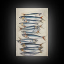 Fish Wall Decor, Fish Painting, Animal Wall Art, Kitchen Art, Minimalist Wall Art, Wall Decor, Canvas Print, Wall Art, Framed Canvas Art