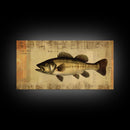 Fish Wall Decor, Animal Wall Art, Nature Wall Art, Minimalist Wall Decor, Panoramic Wall Decor, Canvas Print, Wall Art, Framed Canvas Art