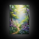 Wildflower Meadow, Flower Art, Colorful Flower Art, Canvas Print, Wall Art, Vertical Print, Wildflower Print, Teacher Gift, Home Office Art
