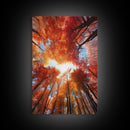 Fall Wall Art, Trees Art Print, Nature Wall Art, Canvas Print, Wall Art, Vertical Art, Nature Lover Gift, Modern Office Art, Living Room Art