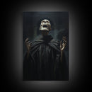 Macabre Decor, Framed Canvas Print, Halloween Wall Art, The Haunted Opera Singer, Dark Academia, Gothic Halloween Decor