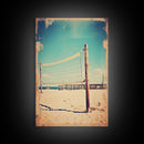 Beach, Volleyball, Beach Decor, Sports Art, Canvas Print, Wall Hanging, Portrait Art, Volleyball Mom, Tiny House Decor, Family Gift