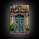 Change34 Colorful Indian Architecture Canvas Print, Traditional Art if India, Photography Print, Indian Wall Art, Living Room Decor